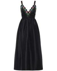 Celiab - Selena Floral-Trim Dress - Lyst