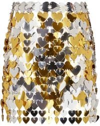 Rabanne - Mini-Rok Met Print - Lyst