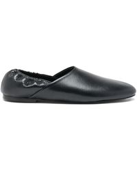 Proenza Schouler - Leren Slippers Met Elastische Rug - Lyst