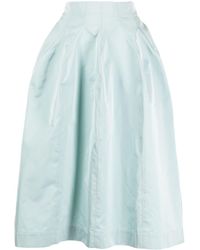 Marni - High-waist Pleated Midi Skirt - Lyst