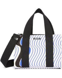 MSGM - Printed Two-Way Tote Bag - Lyst