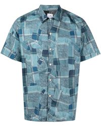 PS by Paul Smith - Geometric-pattern Short-sleeve Shirt - Lyst