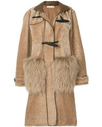 Marni Shearling Duffle Coat - Bruin