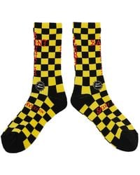 SAINT Mxxxxxx - Checkered Logo-Print Socks - Lyst
