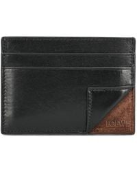 Loewe - Switch Logo-Debossed Leather Card Holder - Lyst