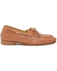 Bally - Plume Leather Tie Loafers - Lyst