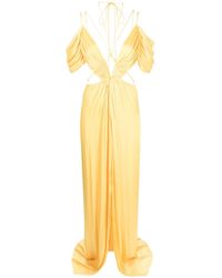 Costarellos - Cut-out Pleated Gown - Lyst