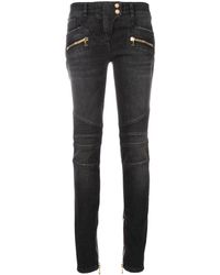 Balmain - Skinny-Jeans mit tiefer Taillenhöhe - Lyst