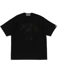 A Bathing Ape - Rhinestone-Embellished Logo T-Shirt - Lyst