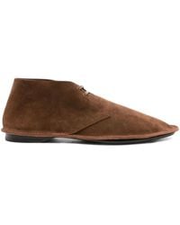 Saint Laurent - Valentin Suede Boots - Lyst