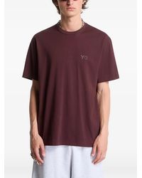 Y-3 - Logo-Print Short-Sleeve T-Shirt - Lyst