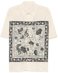 Tintoria Mattei 954 - Floral-Print Short-Sleeve Shirt - Lyst