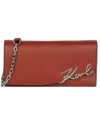 Karl Lagerfeld - K/Signature Portemonnaie - Lyst