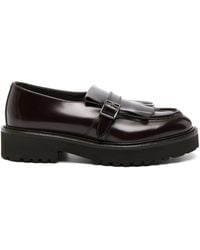 Doucal's - Fringe-detail Leather Loafers - Lyst