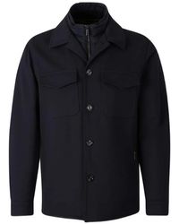 Moorer - Quilted-Insert Button-Up Jacket - Lyst
