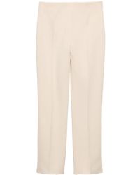 Prada - Sablé Tapered Trousers - Lyst