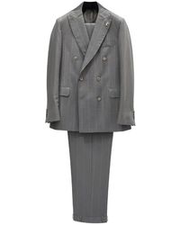 Tombolini - Costume Rayé À Boutonnière Croisée - Lyst