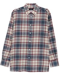 Willy Chavarria - Check-Pattern Button-Down Shirt - Lyst