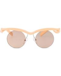 Prada - Morph Sonnenbrille Mit Rundem Gestell - Lyst