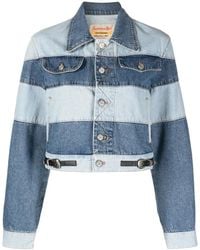 ANDERSSON BELL - Mahina Patchwork-Striped Denim Jacket - Lyst