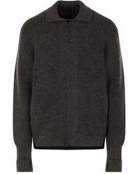 Barbour - Zip-Fastening Ribbed-Knit Cardigan - Lyst