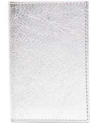 Comme des Garçons - Logo-Debossed Metallic Wallet - Lyst