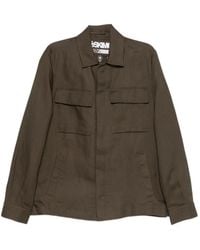 Heskimo - Linen Buttoned Jacket - Lyst