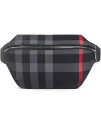 Burberry - Check-Pattern Belt Bag - Lyst