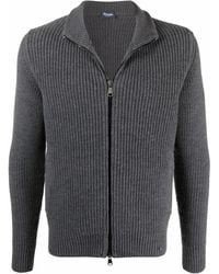 Drumohr - Merino-Wool Zip-Up Cardigan - Lyst