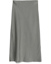 Patrizia Pepe - Satin Midi Skirt - Lyst