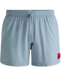 HUGO - Dominica Drawstring Swim Shorts - Lyst