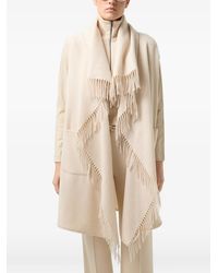 Bogner - Noah Fringe-Trimmed Arm-Holes Poncho - Lyst