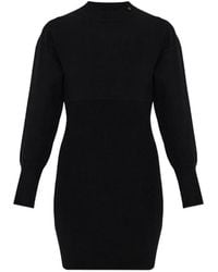 Anine Bing - Imane Logo-Plaque Mini Dress - Lyst