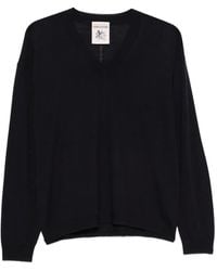 Semicouture - V-Neck Wool Sweater - Lyst