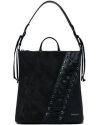 Desigual - Lace-Up Panel Backpack - Lyst