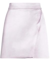 Genny - Wrap Mini Skirt - Lyst