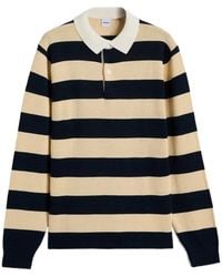 Aspesi - Striped Polo Shirt - Lyst