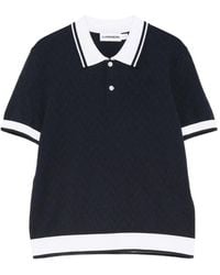 J.Lindeberg - Polly Pointelle Polo Top - Lyst
