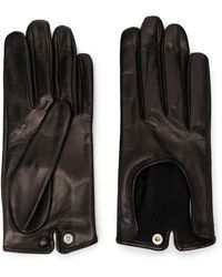 DURAZZI MILANO - Press-stud Leather Gloves - Lyst