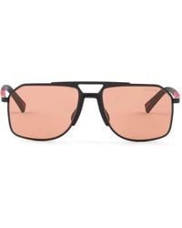 Prada - Eckige Linea Rossa Sonnenbrille - Lyst