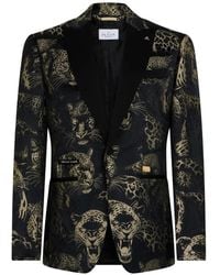 Philipp Plein - Regular-Fit Blazer Jacquard Leopards - Lyst