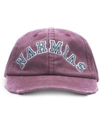 NAHMIAS - Logo-Appliqué Cap - Lyst