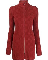 Ambush - Robe Courte Zippée À Motif Monogrammé - Lyst