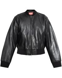 DIESEL - L-Ilan Leather Jacket - Lyst