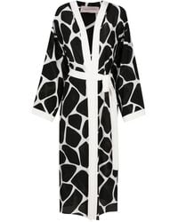 Valentino Garavani - Animal-Print Silk Cover-Up - Lyst