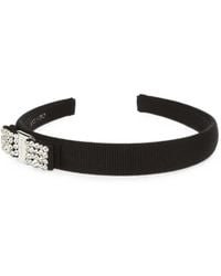 Ferragamo - Vara Bow Crystal-Embellished Headband - Lyst