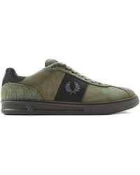 Fred Perry - Logo-embroidered Suede Sneakers - Lyst