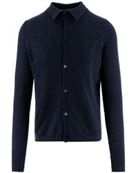 Oliver Lattughi - Button-Up Collared Cardigan - Lyst