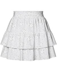 MC2 Saint Barth - Eivissa Embroidered Tiered Skirt - Lyst