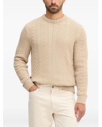 Barbour - Cable-Knit Crew-Neck Sweater - Lyst